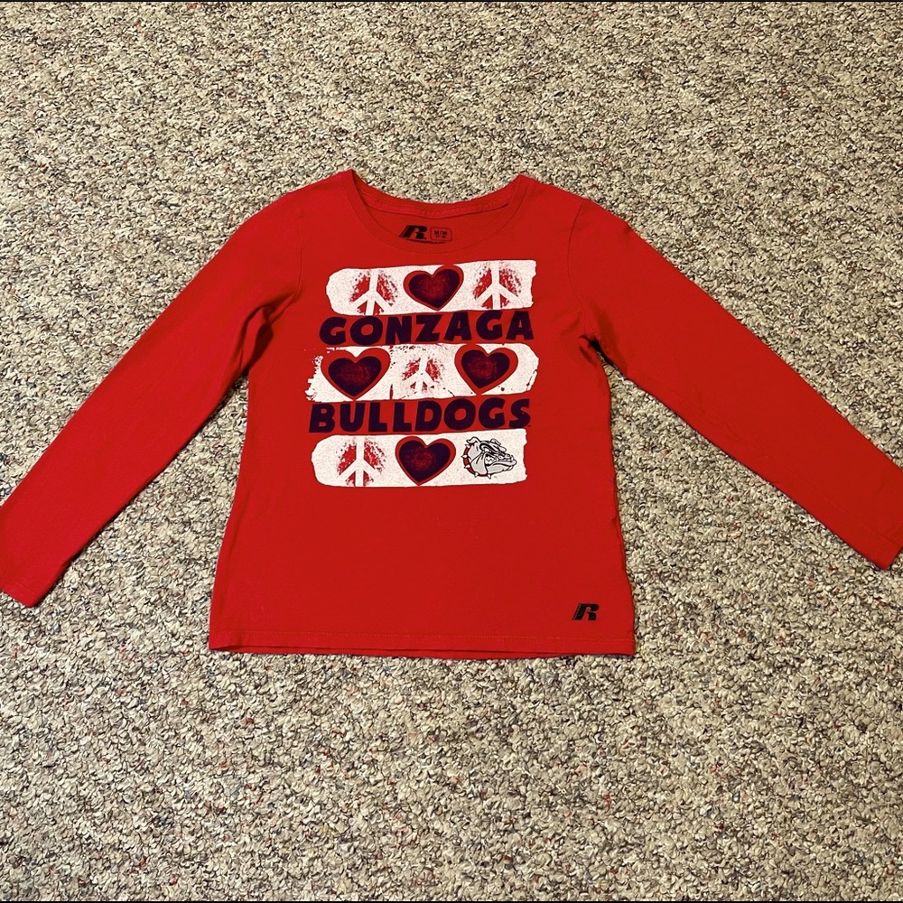 Girls Gonzaga Bulldogs t-shirt size M 7/8